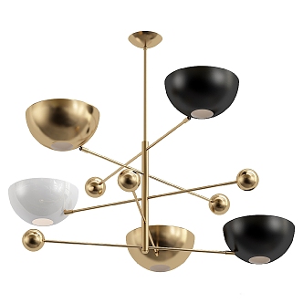 Chandelier Multi-head Hotel Chandelier Bedside Chandelier Art Chandelier 3d model