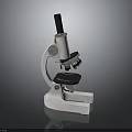 High Quality Laboratory Microscope With Adjustable Magnification For Scientific Research 3d model