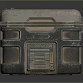 Sturdy Metallic Equipment Case With Digital Panel Yellow Warning Label And Secure Latch