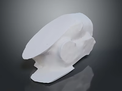 Natural Wood Stone Decorative Sculpture With Unique Texture And Handcrafted Shape For Home Decor 3d model