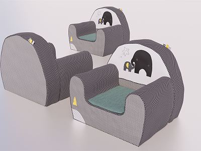 Modern Children's Chair Children's Sofa Chair Children's Sofa model