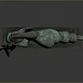 Abstract Bronze Sculpture With Green Patina And Artistic Dynamic Carving Design On Base