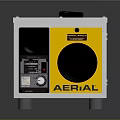 Modern Stainless Steel Kitchen Appliance Featuring Silver Body Black Handle And Yellow Panel