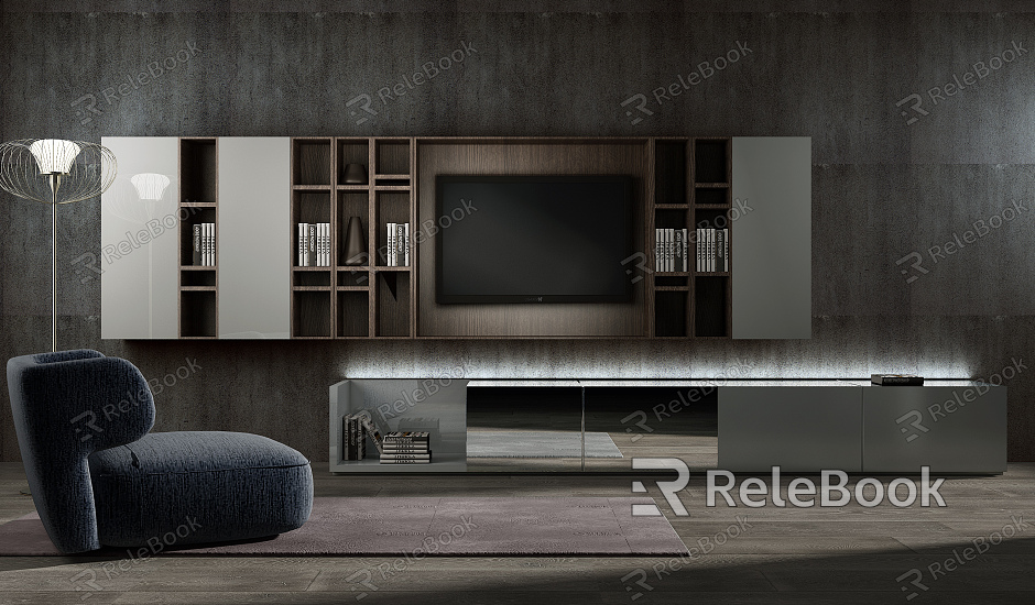 Modern TV Cabinet Sofa TV Cabinet Combination model