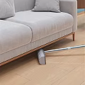 Efficient Cleaning Mop for Home Use in Living Room with Wooden Floor and Sofa Furniture