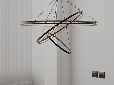 Modern chandelier 3d model