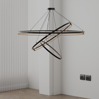 Modern chandelier 3d model