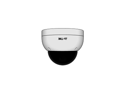 White Dome Shaped Projection Monitoring Camera For Indoor Security Surveillance 3d model