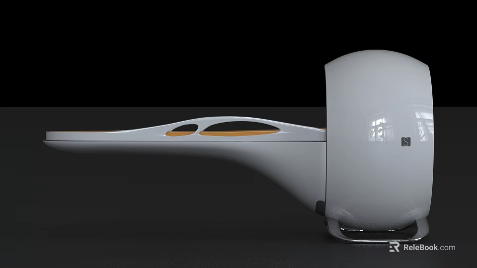 Modern Innovative Medical Device With Ergonomic Design Streamlined Structure And Transparent Control Panel 3d model