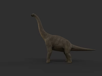 Jurassic brachiosaurus long-necked dinosaur ancient creatures 3d model