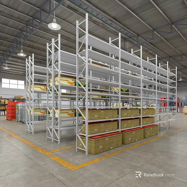 Modern Open Kitchen Design With Bright Lighting And Spacious Layout 3d model