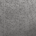 Shower Sauna Interior Design with Modern Gray Brick Wall Texture Features 3d model