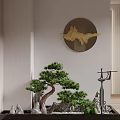 New Chinese landscape partition 3d model