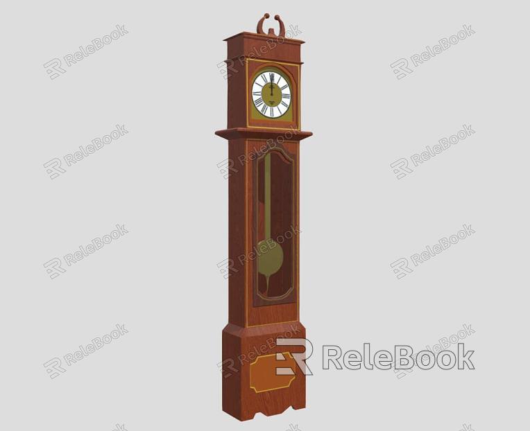 Clock and clock floor clock pendulum clock model