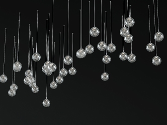 Crystal chandelier 3d model