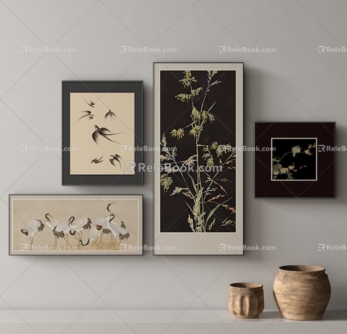 American decorative painting 3d model