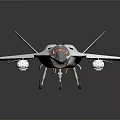 Modern Fighter Next Generation Aircraft 3d model