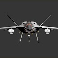 Modern Fighter Fighter Next Generation Aircraft 3d model