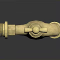 Brass Faucet With Classic Cross Handle And Vintage Design For Home Use