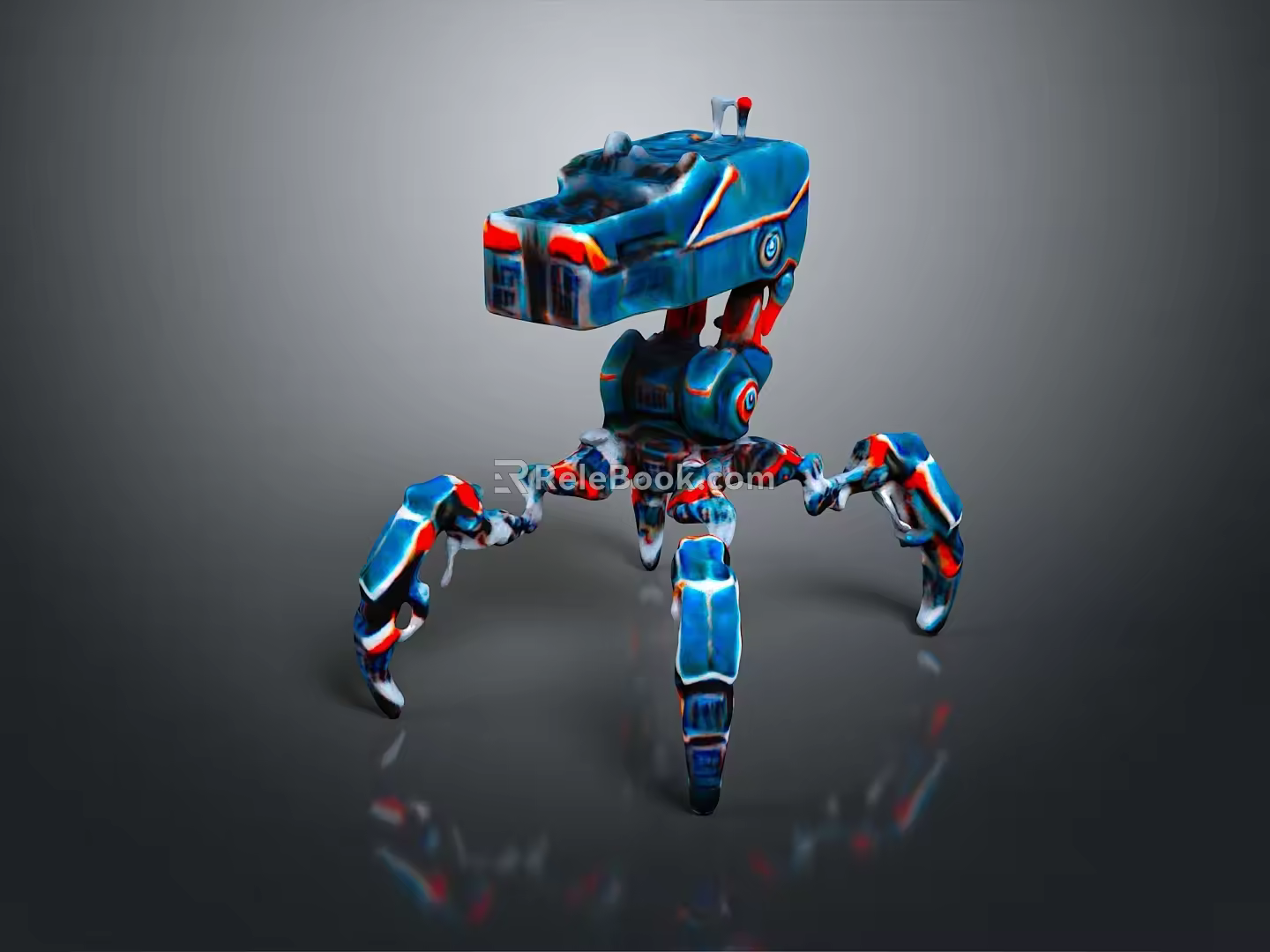 Robot Assistant Small Robot Butler Robot Butler Figure Game Figure 3d model