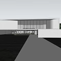 Modern Sales Office Architecture Exhibition Art Gallery Architecture 3d model