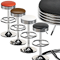 Modern Bar Stool Metal Bar Chair 3d model