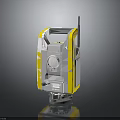 Electronic Surveying Instrument With Gray And Yellow Design Built In Antenna And Stable Base