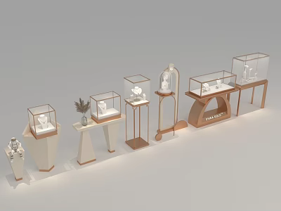 Jewelry Store Display Cabinet Jewelry Store Window Cabinet Jewelry Store Sales Cabinet Jewelry Display Jewelry Display 3d model