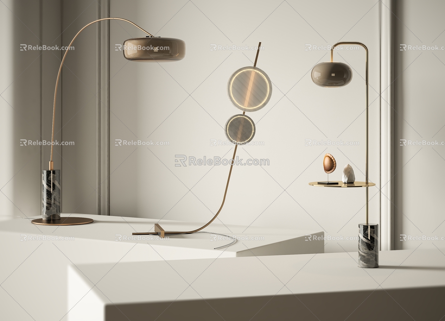 Floor lamp combination model