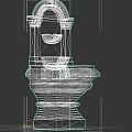 Classical Stone Water Fountain With Intricate Carved Details And Decorative Base