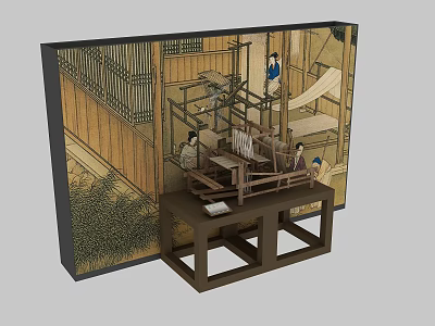 Exhibition History Retro 3d model