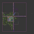 School Building Campus With Red Brick Classroom Buildings Sports Field Greenery And Roads