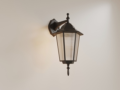 French Wall Lamp Iron Wall Lamp Outdoor Wall Lamp 3d model