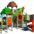 Modern slide children'slide 3d model