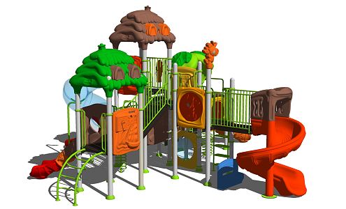 Modern slide children'slide 3d model