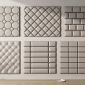 Bedroom Accent Wall With Various Hexagonal Tufted Paneled And Textured Patterns
