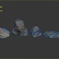 Natural Decorative Stone Collection With Various Colors And Textures On