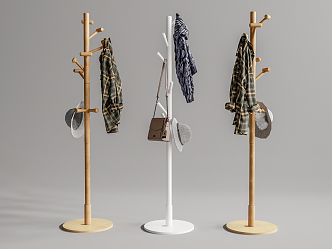 Modern Hangers Coat Rack Hangers 3d model