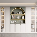 French Bookcase 3d model