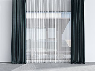 Modern Curtains 3d model