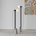 Floor Lamp Black 3d model