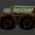 All Terrain Off Road Vehicle Featuring Large Tires For Diverse Terrain Traversal