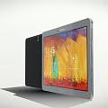 Samsung Tablet Computer With Colorful Display Screen And Sleek Design 3d model