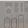 Stylish Assorted Shaped Mirrors As Decorative Elements For Interior Walls