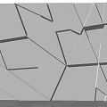 Modern Background Wall Random Background Wall Random Geometric Figure Background Wall Sofa Background Internet Celebrity Background Wall Creation Exhibition Hall 3d model