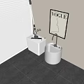 Mop pool mop pool mop pool basin faucet 3d model