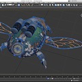 Sci-fi Flying Insect Sci-fi Bug Machine Beetle High-tech Flying Insect Machine Flying Insect Low Face Number Low Model Simple Model Game Sub-era Movie and TV Level Super Realistic 3d model