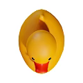 Cute Yellow Rubber Duck Toy with Red Beak for Children Bath Time Fun Play