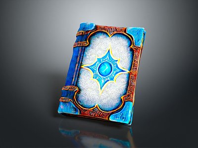 Magic Book Cartoon Book Summoning Book Ancient Book Magic Summoning Book Animation Book 3d model