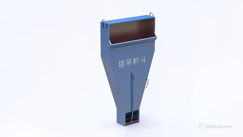 Industrial Tower Crane Hopper for Construction Site Material Handling with Durable Design 3d model 